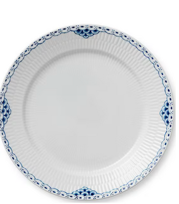 Royal Copenhagen Princess Delicate Blue Lace Pattern Dinner Plate